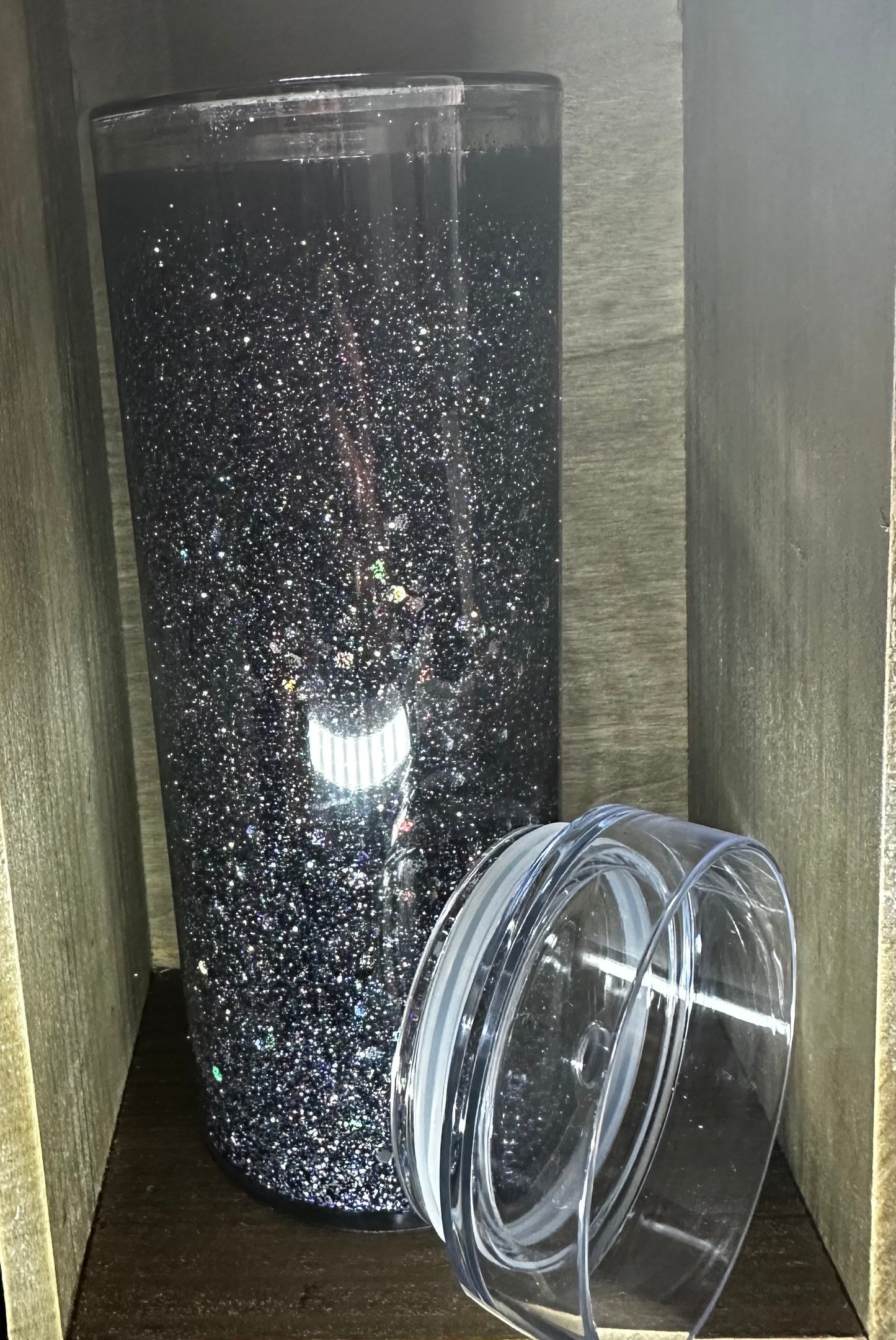 Black Snowglobe Tumbler