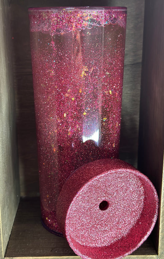 Pink Snowglobe Tumbler