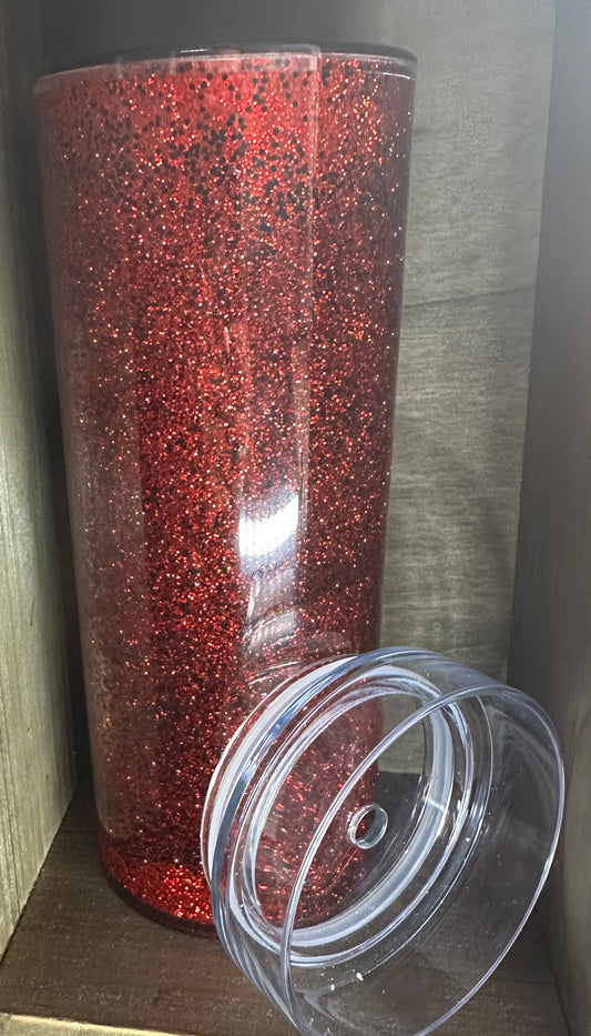 Red/Black Snowglobe Tumbler