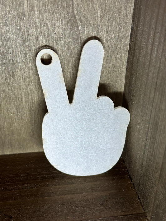 Acrylic Peace Keychain